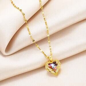 Necklace Women Romantic Heart Pendant